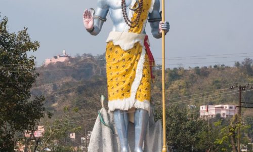 Lord Shiva (Shiv) Statue on Ganges in Haridwar